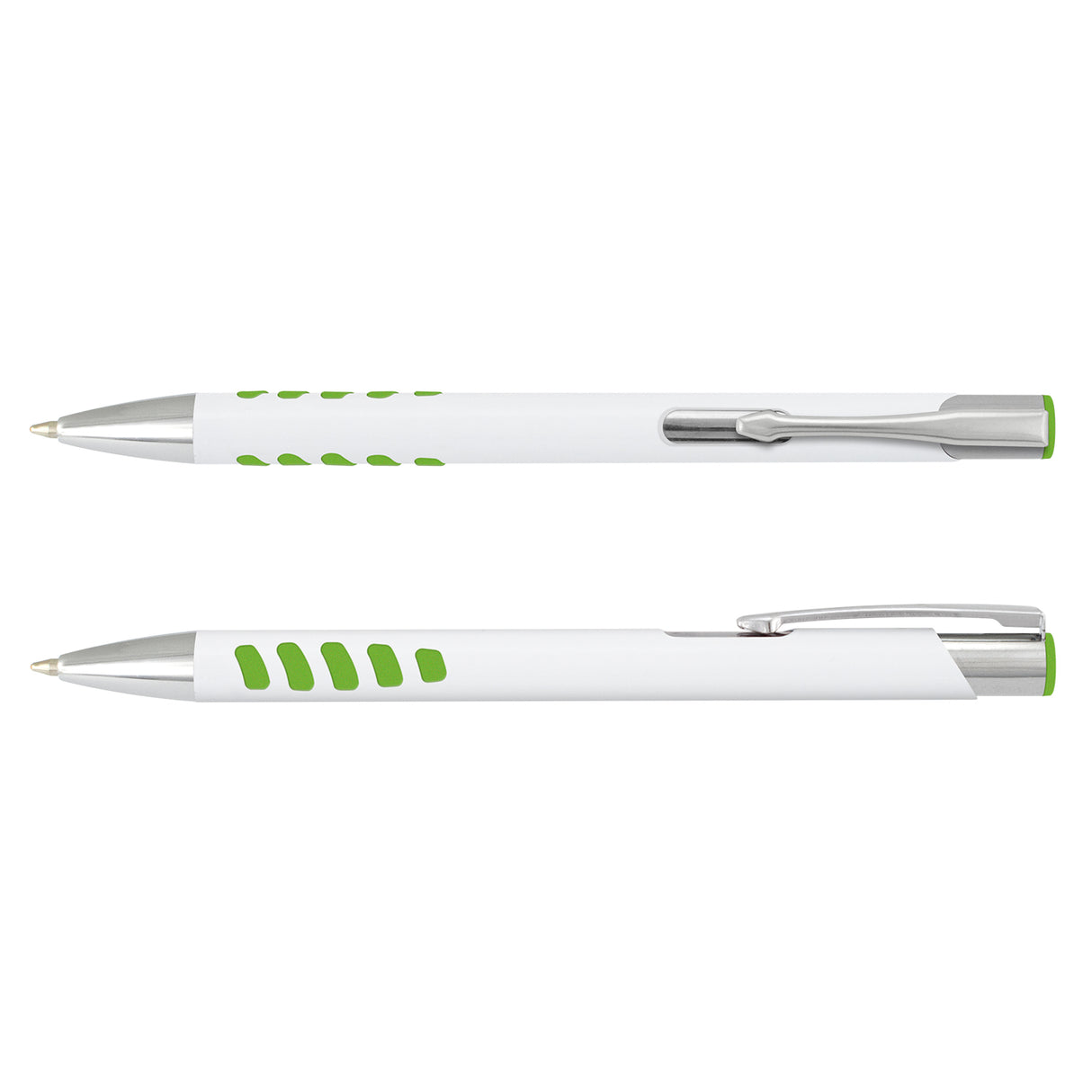 White/Bright Green