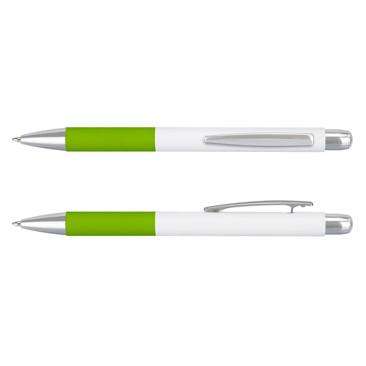 White/Bright Green