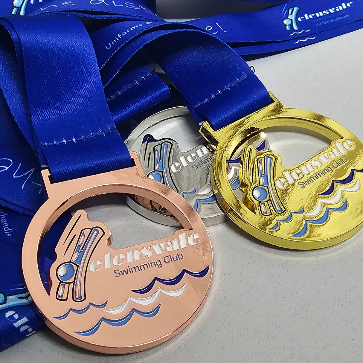 Custom Swim Club Medal