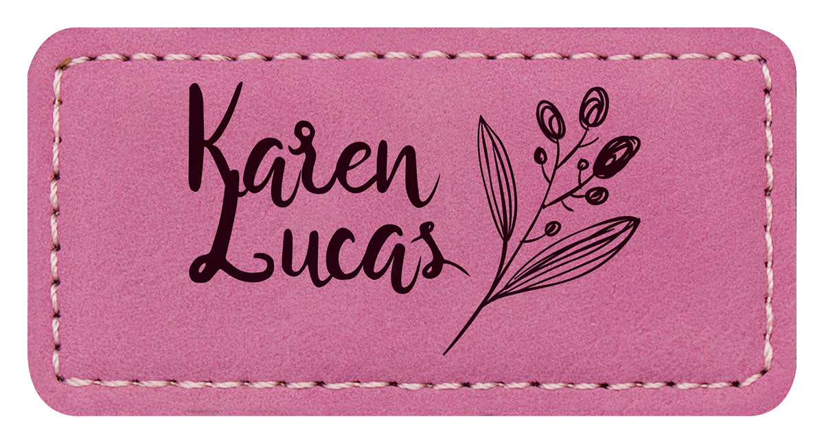 Name Badge - Pink - 75 x 35mm
