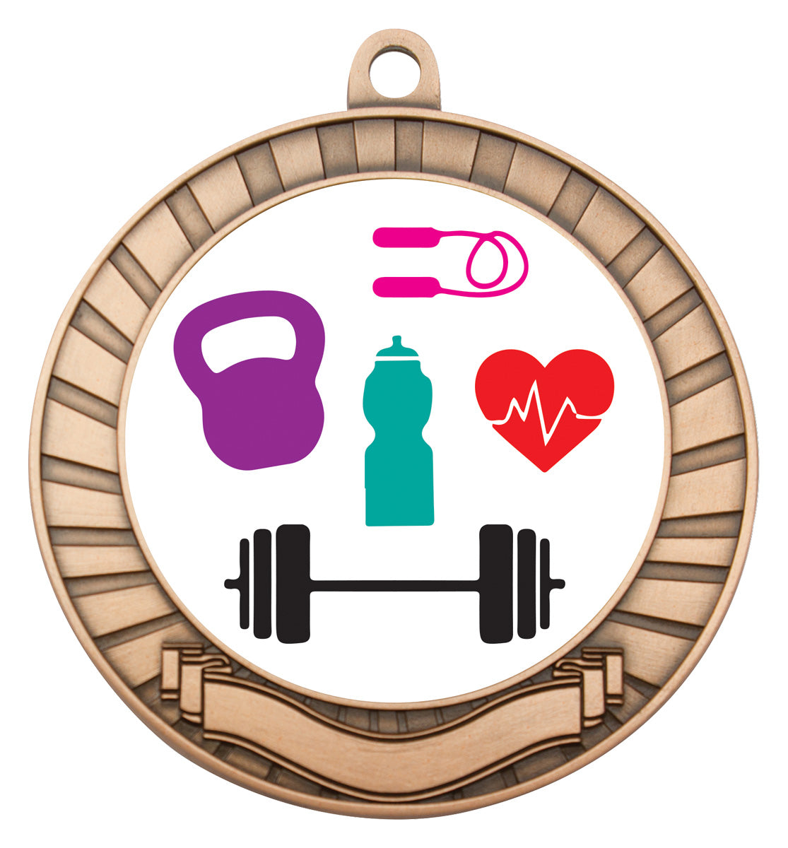Eco Scroll - Fitness - Bronze