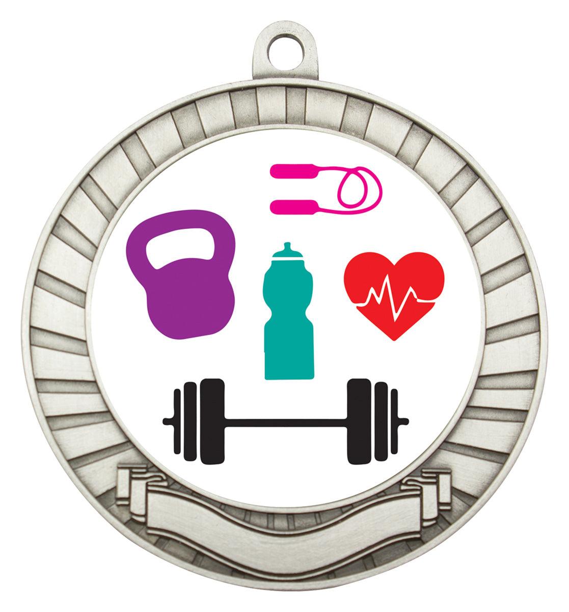 Eco Scroll - Fitness - Silver