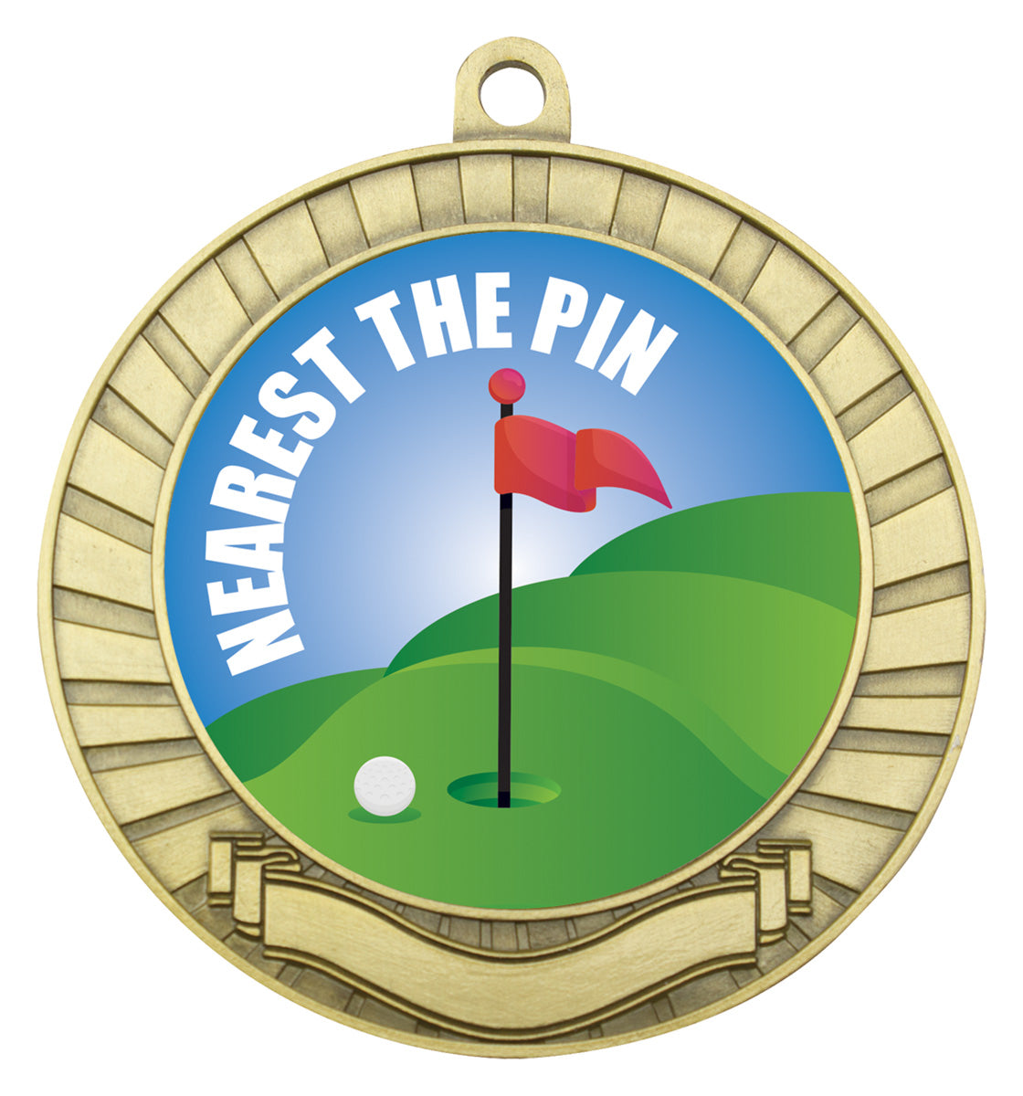 Eco Scroll - Nearest the Pin - Gold