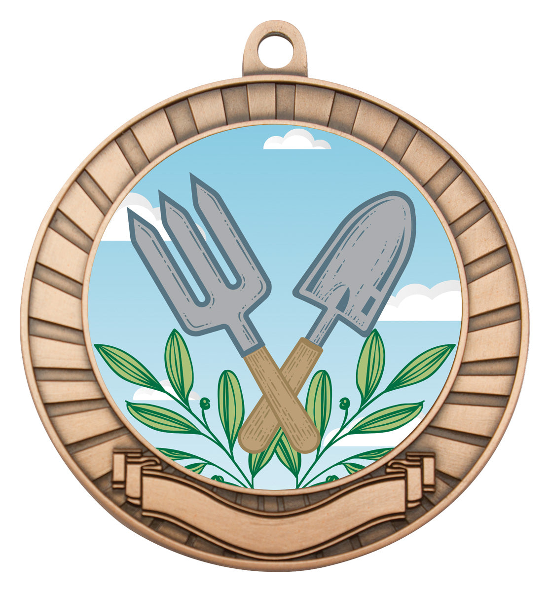 Eco Scroll - Gardening - Bronze