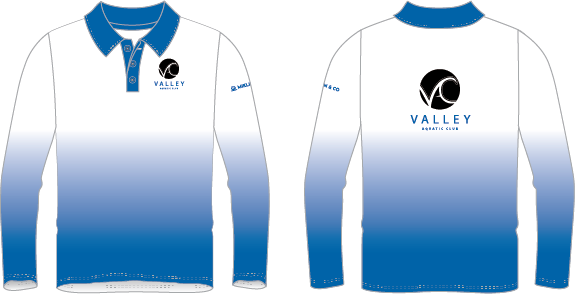 Valley Swim Club - UV Long Sleeve Polo