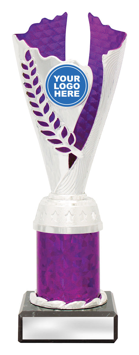 Spirit Cups - Silver / Purple - 225mm