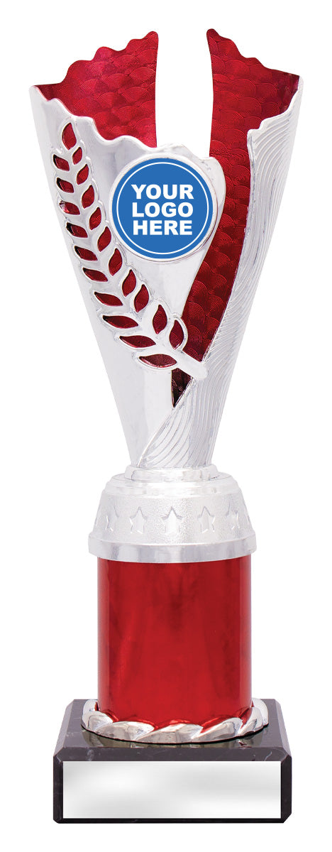 Spirit Cups - Silver / Red - 225mm