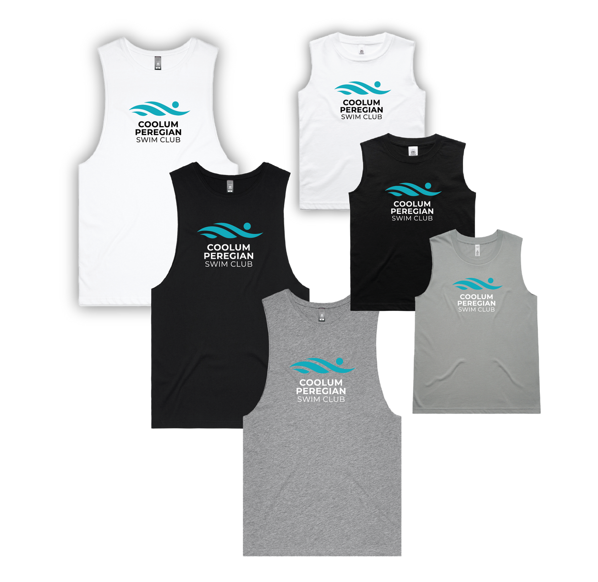 Coolum Peregian Swim Club Cotton Tank - Unisex/Youth
