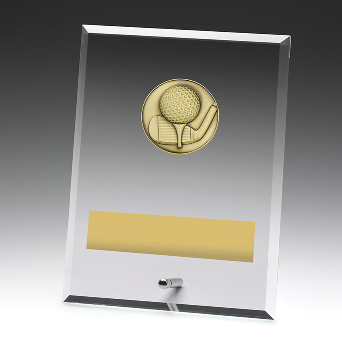 Glass Plaques - Golf - 200mm