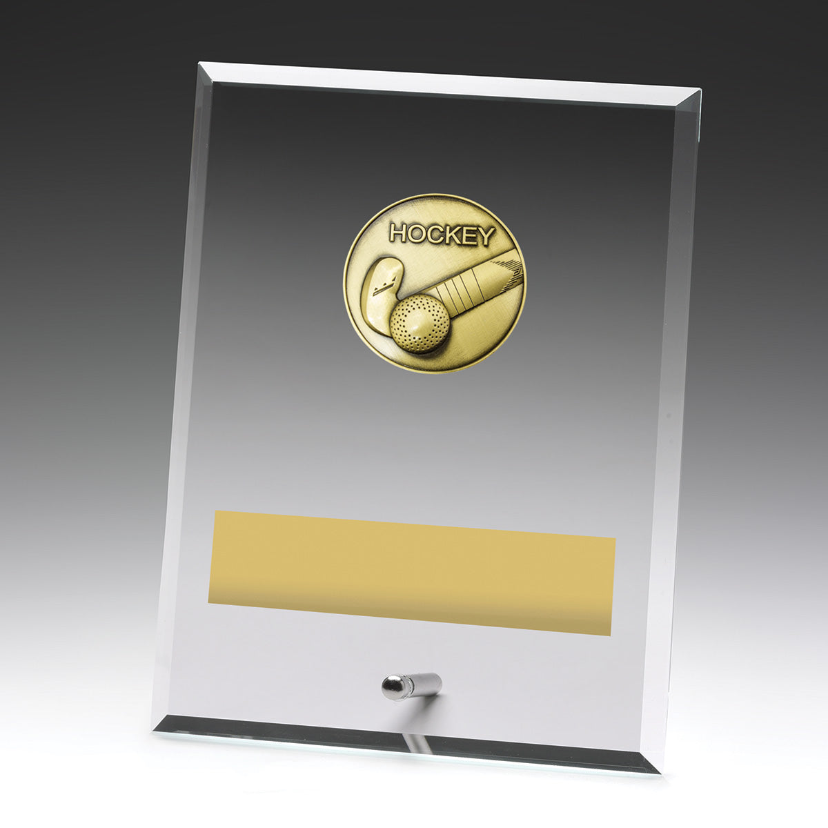 Glass Plaques - Hockey - 200mm
