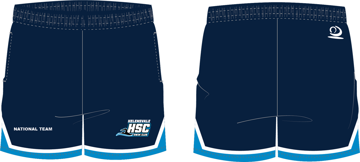 Helensvale Swim Club - Unisex Style National Team Shorts