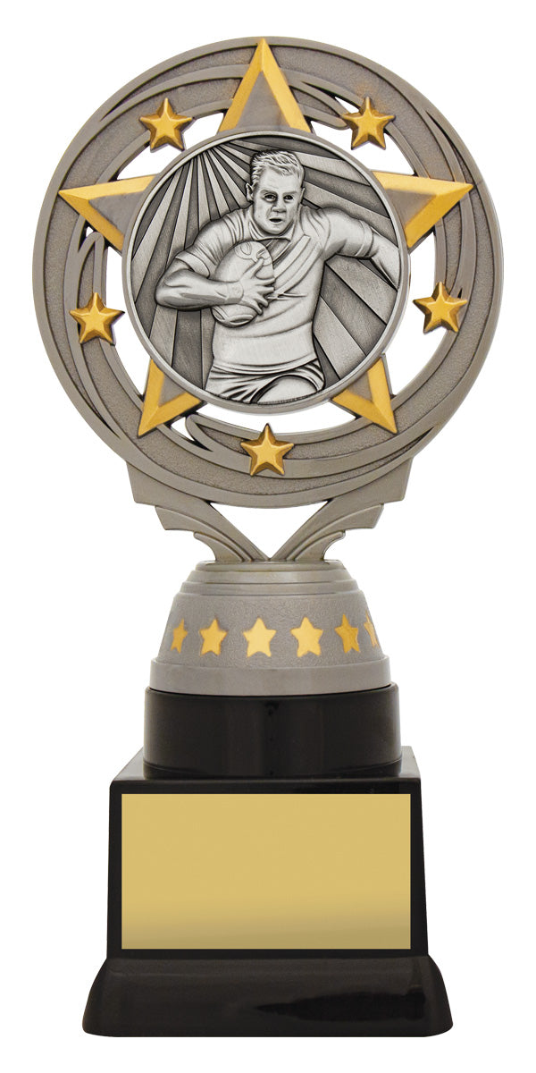 Silver Male Rugby Torch - 180mm