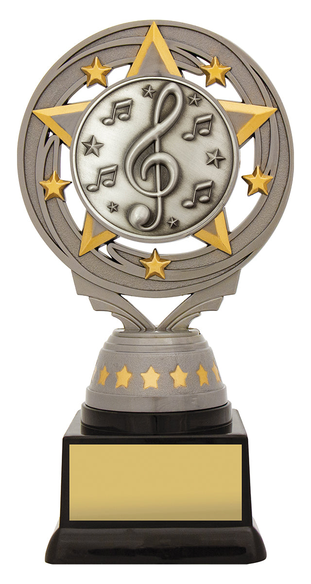 Silver Music Torch - 165mm