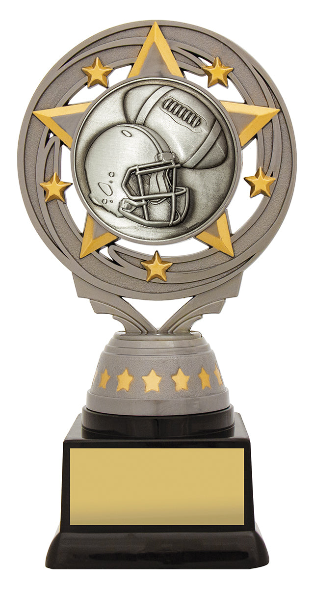 Silver American Football Torch - 165mm