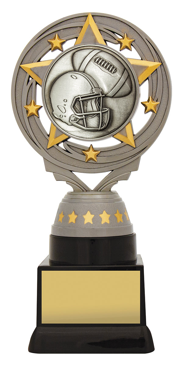 Silver American Football Torch - 180mm