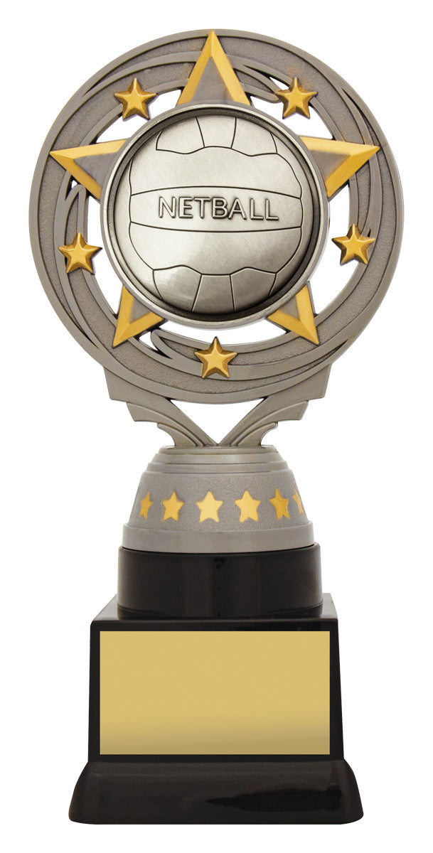 Silver Netball Torch - 180mm