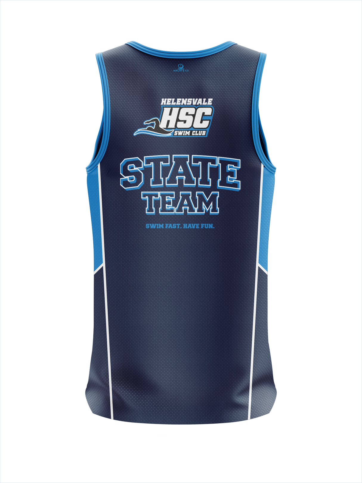 Helensvale Swim Club - QLD State Singlet Straight Back