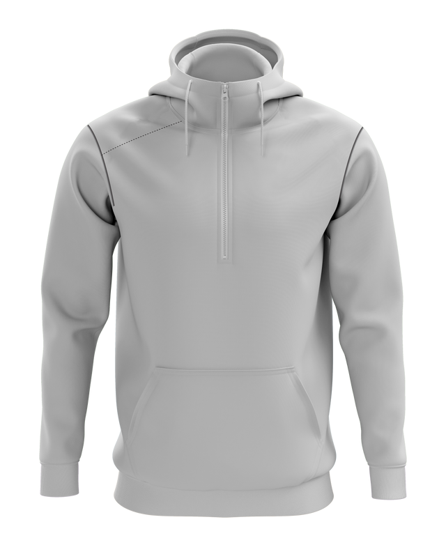 Miklin & Co custom premium fleece hoodie with embroidered team logo, available in custom dyed colours for clubs and schools