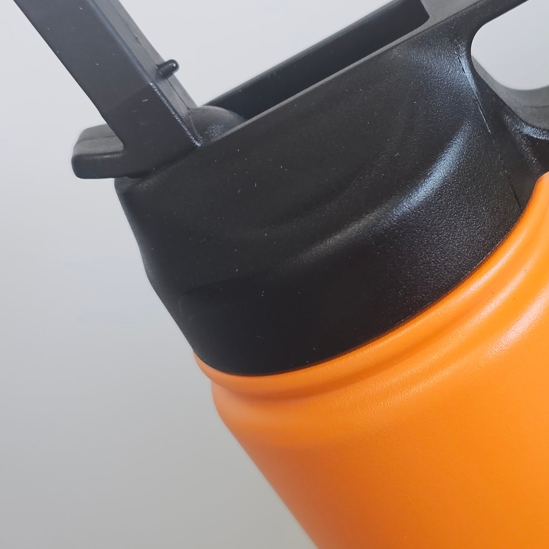 Water bottle with straw - double wall