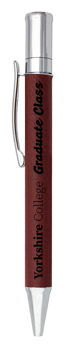 Leatherette Pen - Rose - 130mm