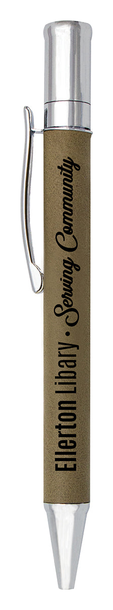 Leatherette Pen - Khaki - 130mm