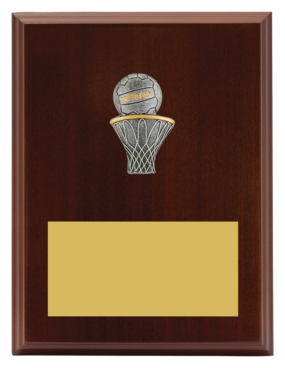 Peak Plaque Netball - 200mm