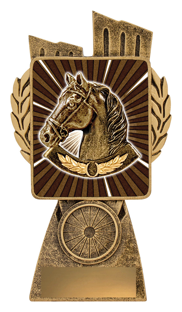 Antique Gold Lynx - Horse - 150mm