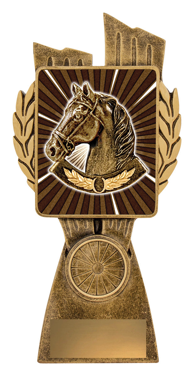 Antique Gold Lynx - Horse - 175mm