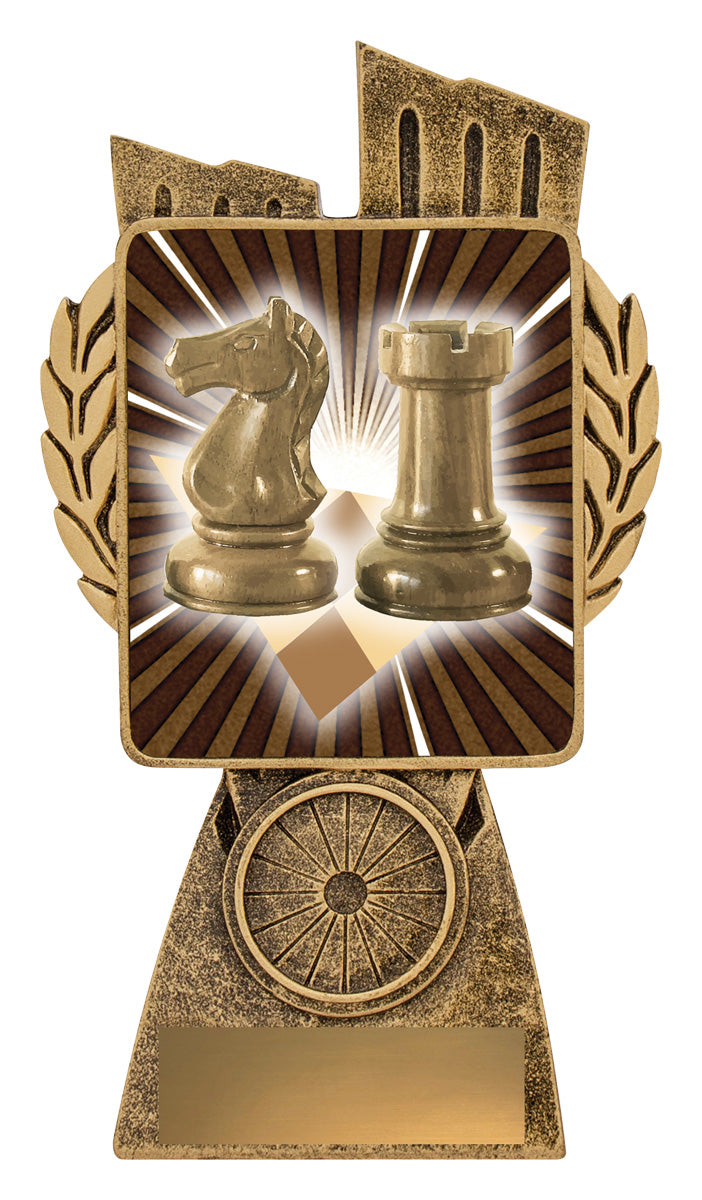 Antique Gold Lynx - Chess - 150mm