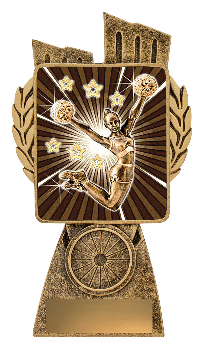 Antique Gold Lynx - Cheerleading - 150mm