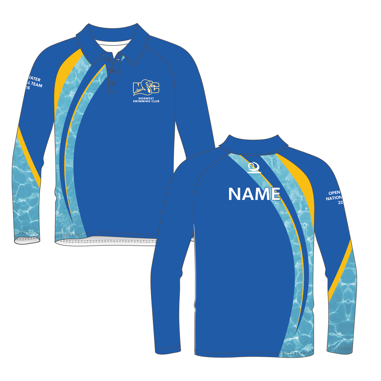 Norwest Swimming Open Water National Long Sleeve Polo