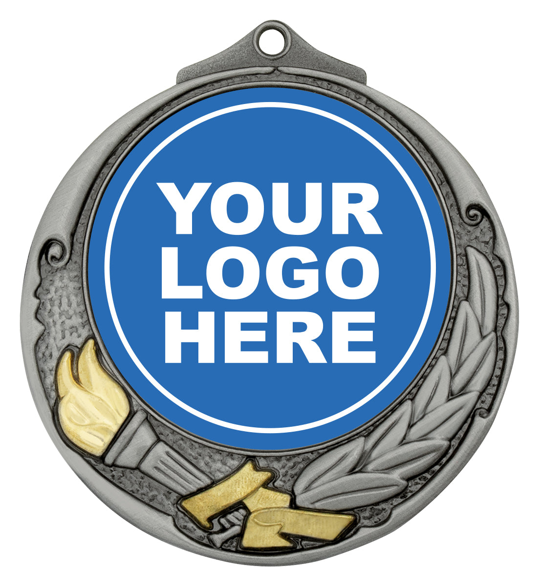 Torch Medal 50mm - Silver