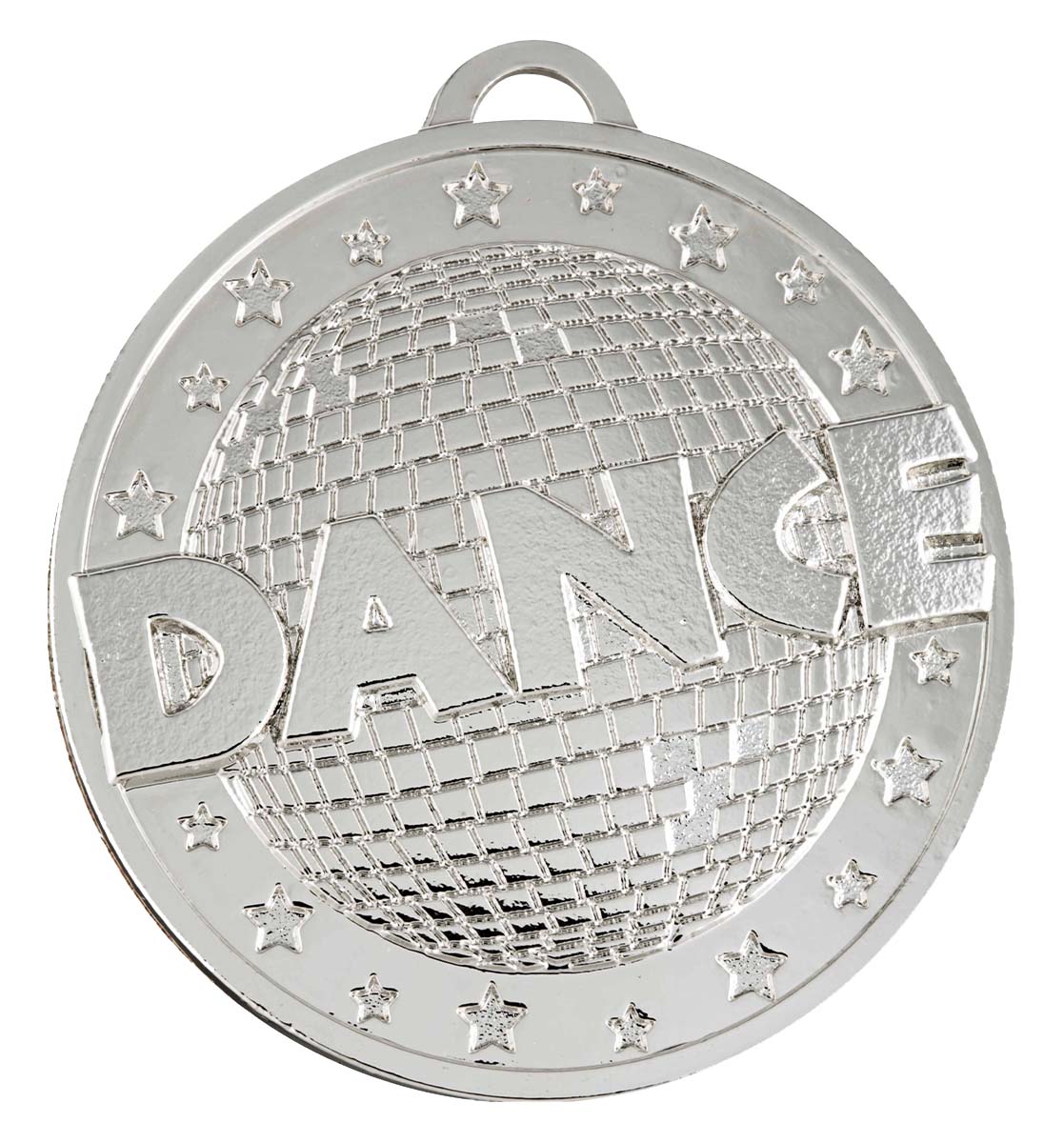 Dance Glitter Shiny Medal - Silver