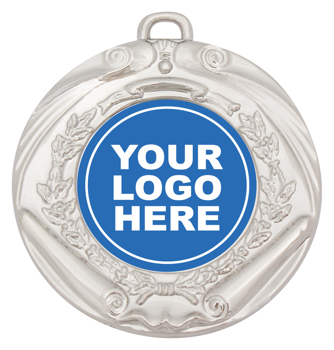 Scroll Medal Shiny - Silver