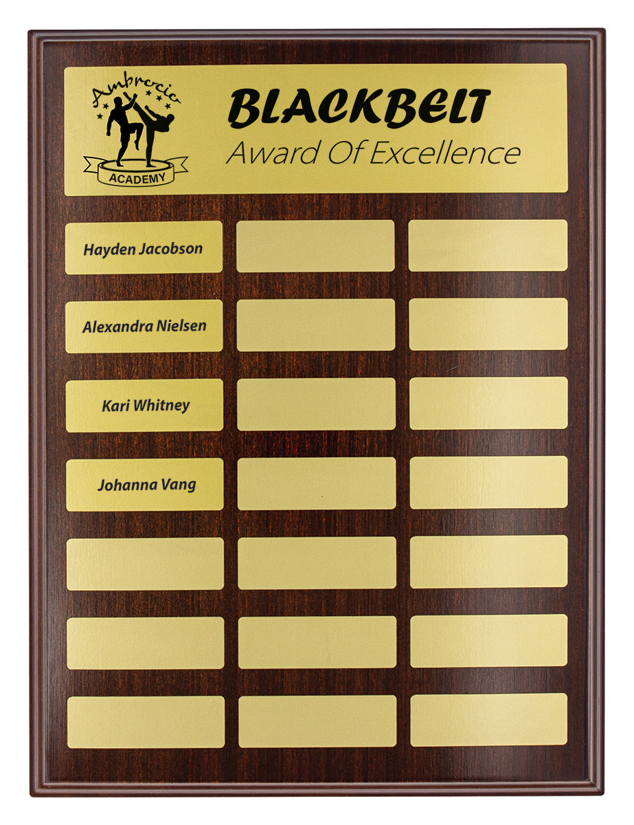 Directory Gold Plaque - 300mm