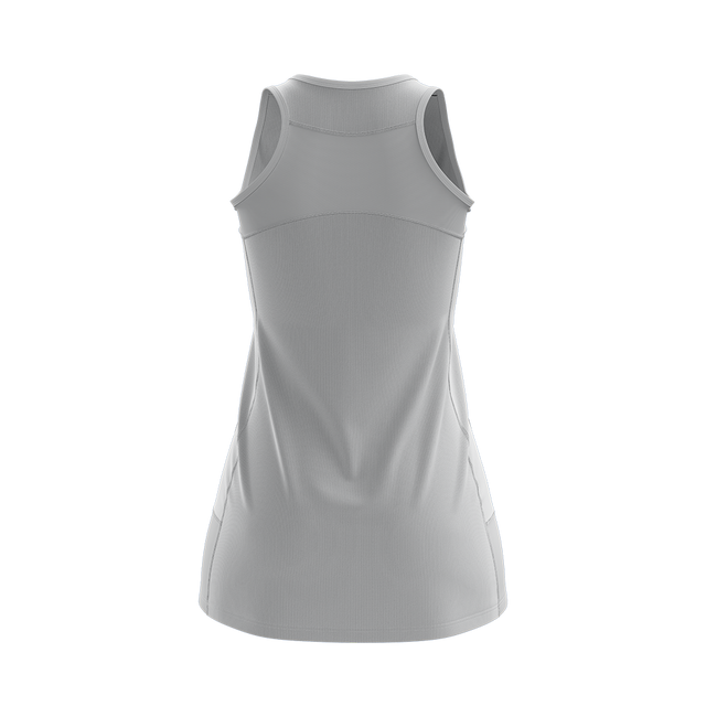 Miklin & Co Pro Series netball dress featuring technical performance fabric and cross-back panel design for elite representative teams