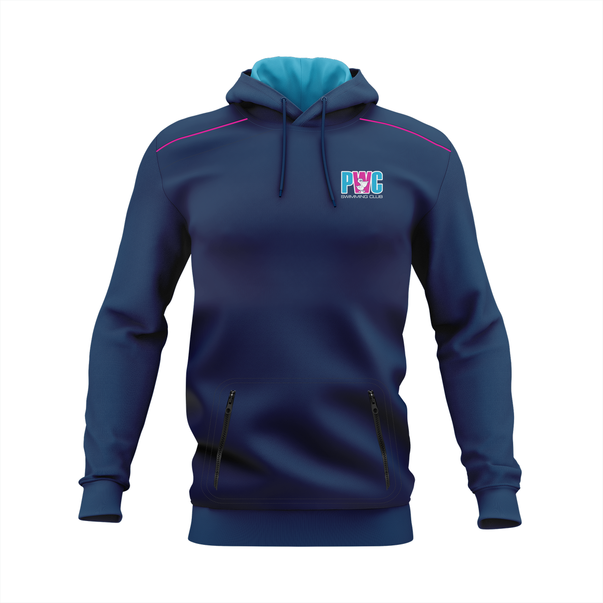 Pelican Waters Swim Club - Fleece Hoodie BLUE HOOD