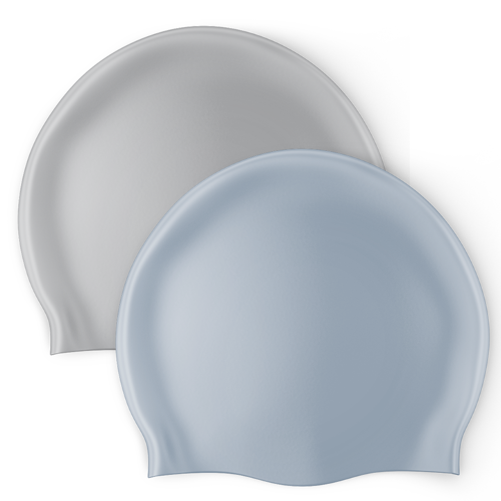 Reversible silicone swim cap for water polo teams