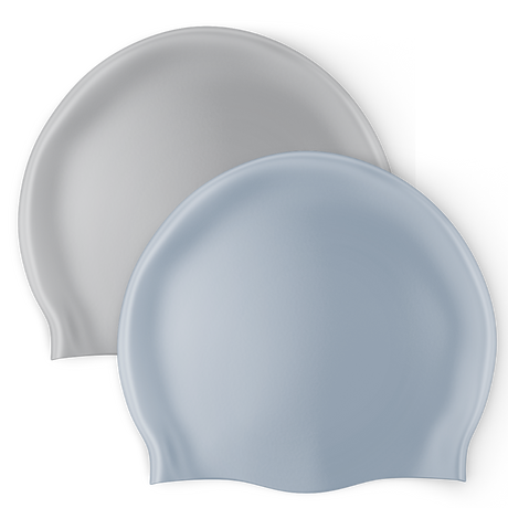 Reversible silicone swim cap for water polo teams