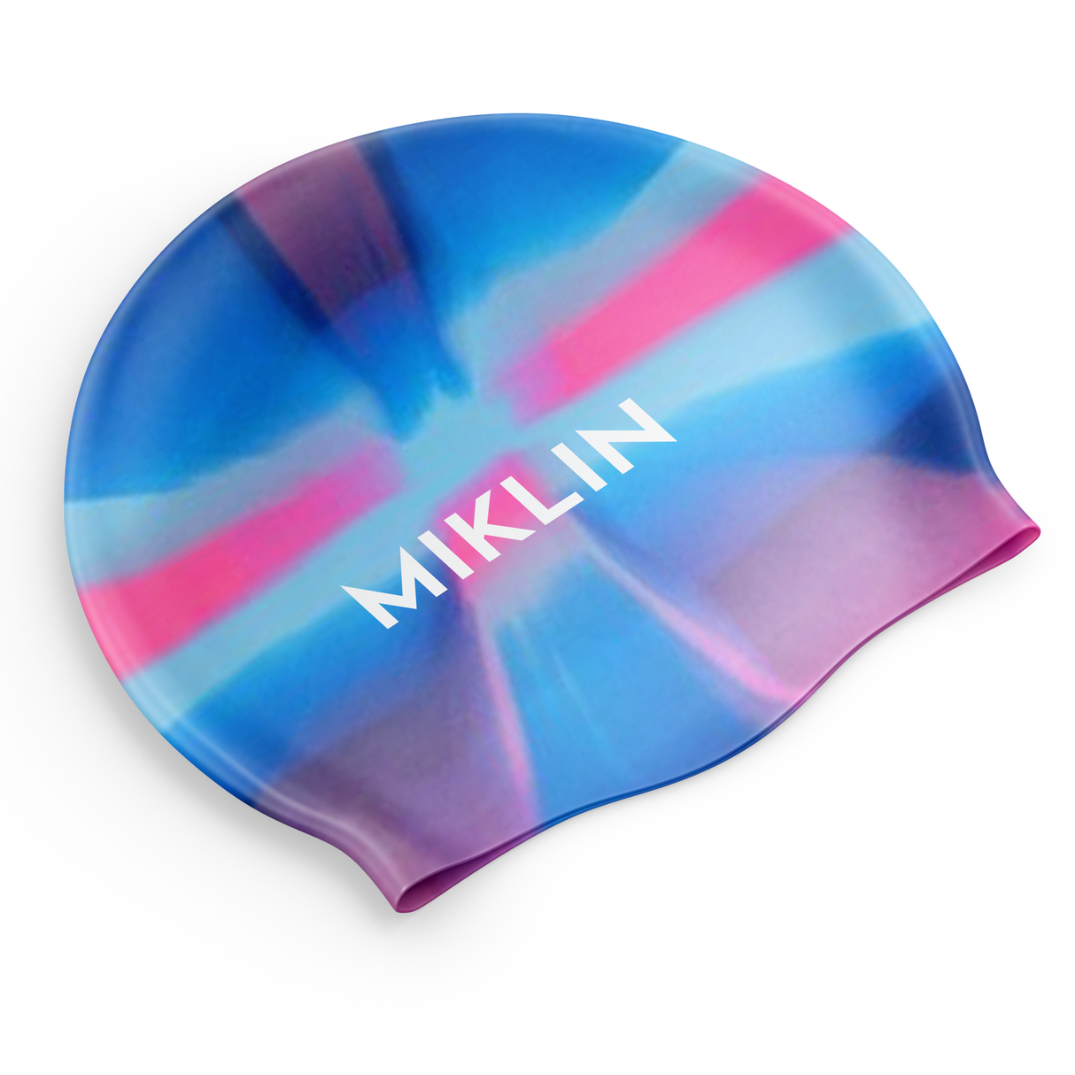 Tie Dye Swim Cap - Pink Blue