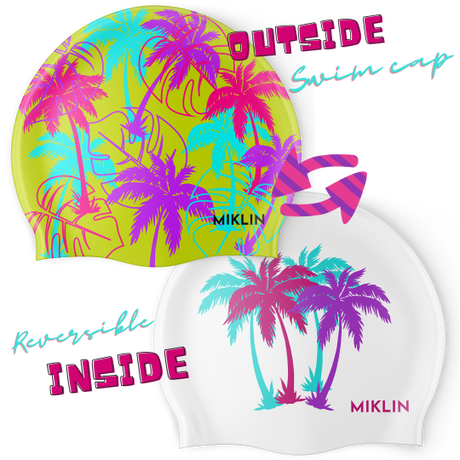 Tropicana Reversible Swim Caps