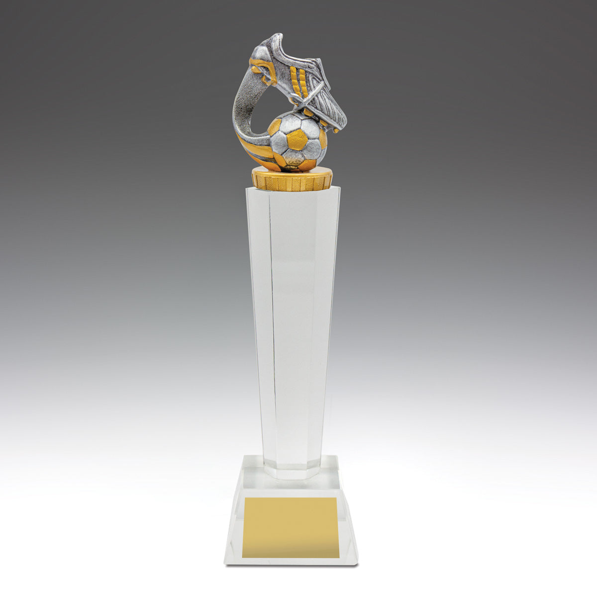 Football Crystal Pedestal - 290mm