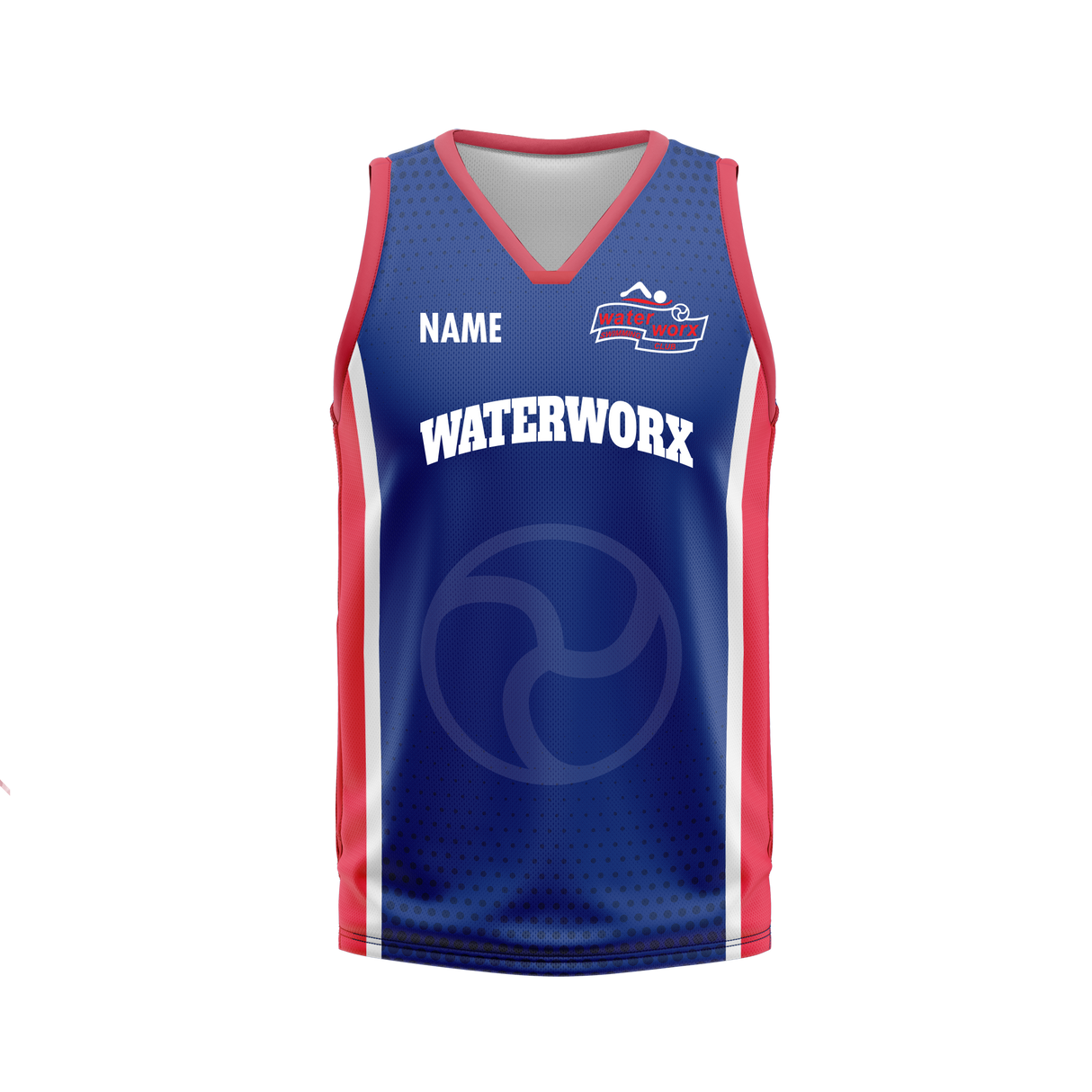 Waterworx Swim Club Straight Back Singlet