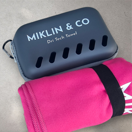 Swim Towels Miklin Dri Tech Bright Pink