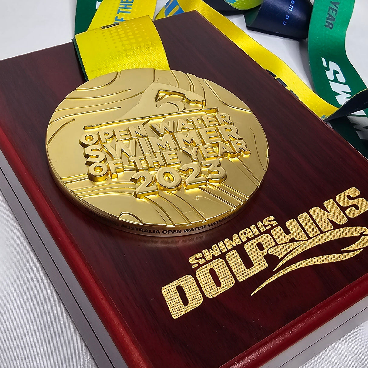 Australian Dolphins Gold Medal. Swimmer of the Year Award.