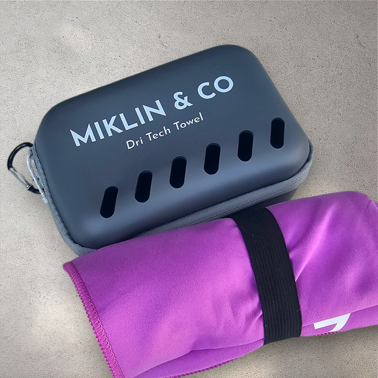 Swim Towels Miklin Dri Tech Purple