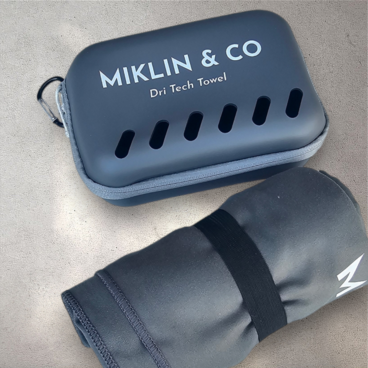 Swim Towels Miklin Dri Tech Slate Grey