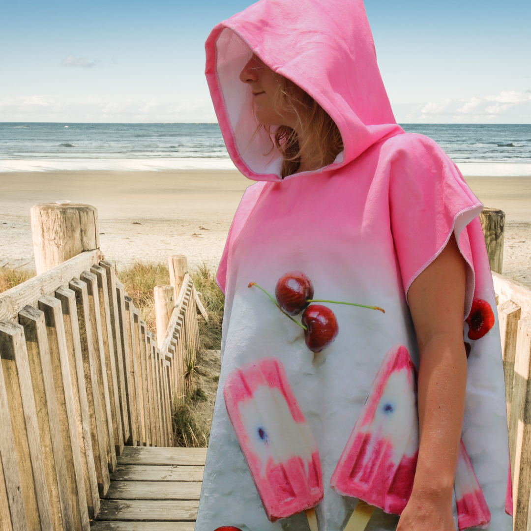 Cotton Blend Printed Hooded Towel
