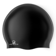Black Silicone Swim Cap