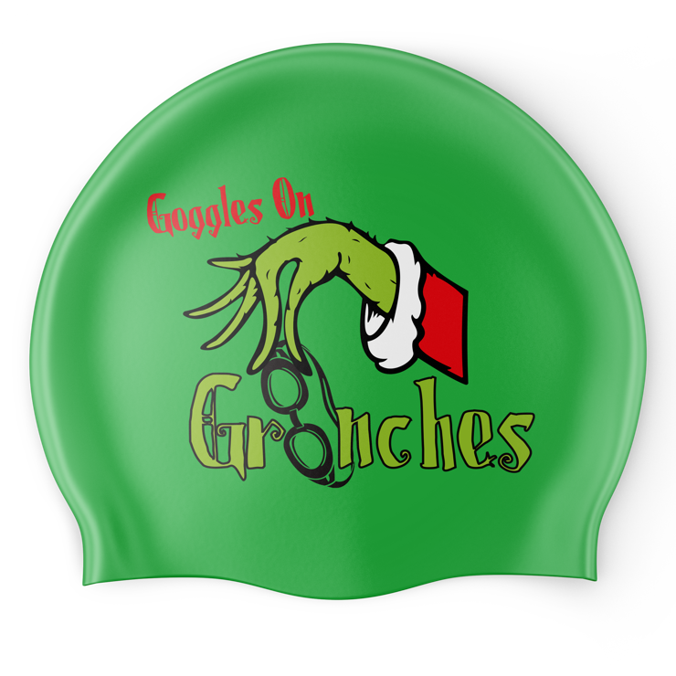 Christmas Grinch Swim Cap